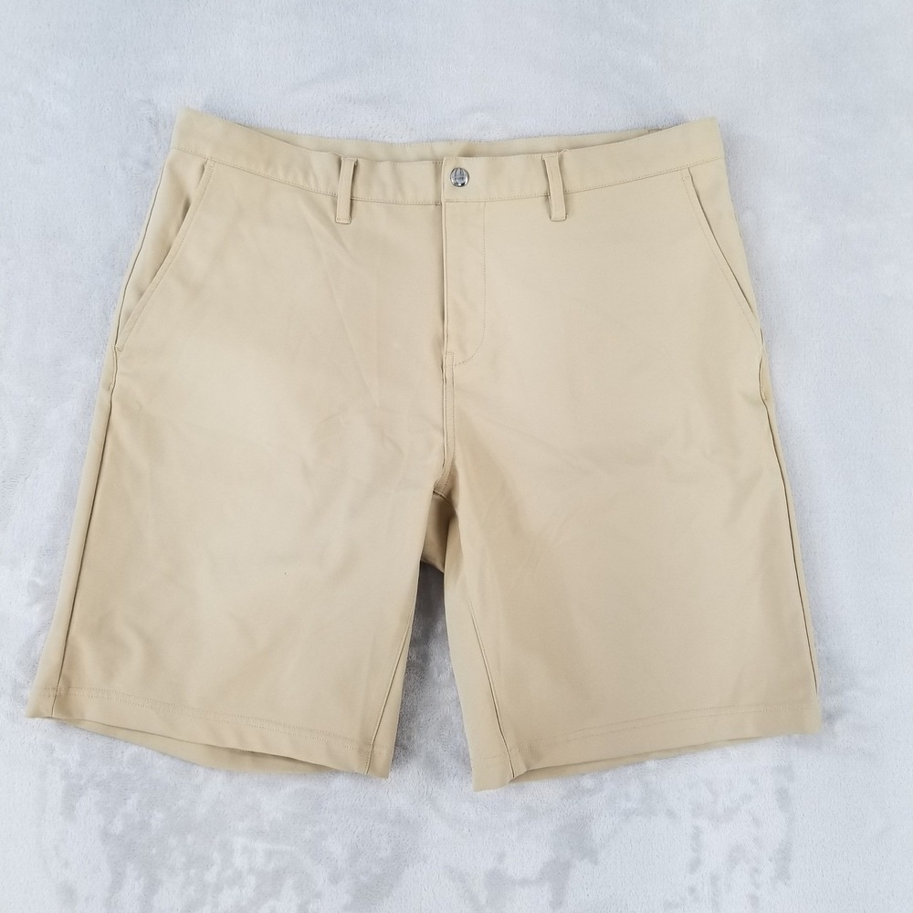 State and Liberty‎ Chino Golf Shorts Size 36 Flat Front Performance